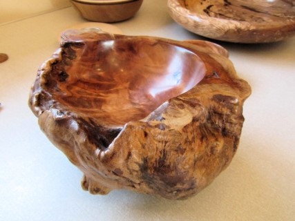 Brian Cumberland's highly commended  burr bowl